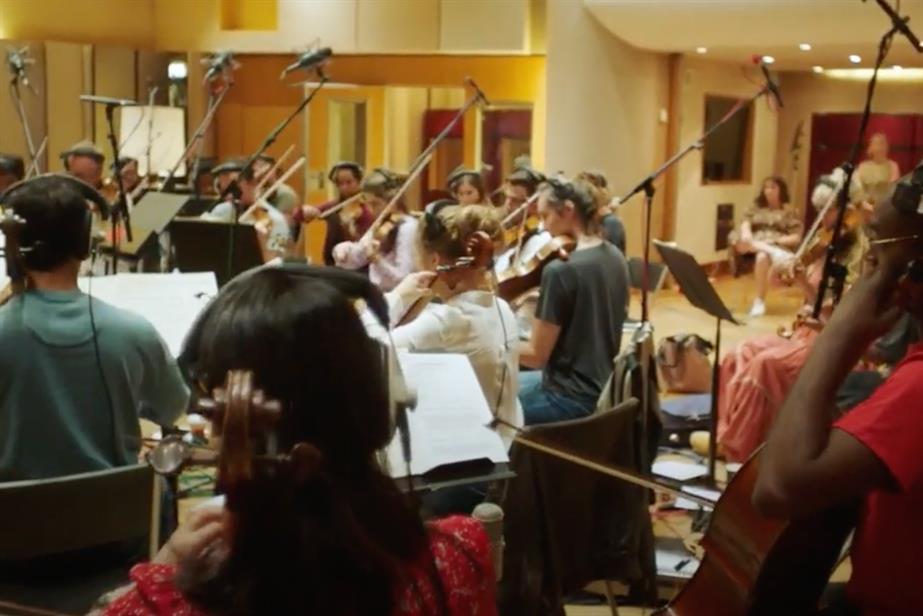 An orchestra record the hero anthem for Direct Line