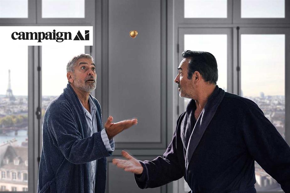 Nespresso ad featuring George Clooney and Jean Dujardin